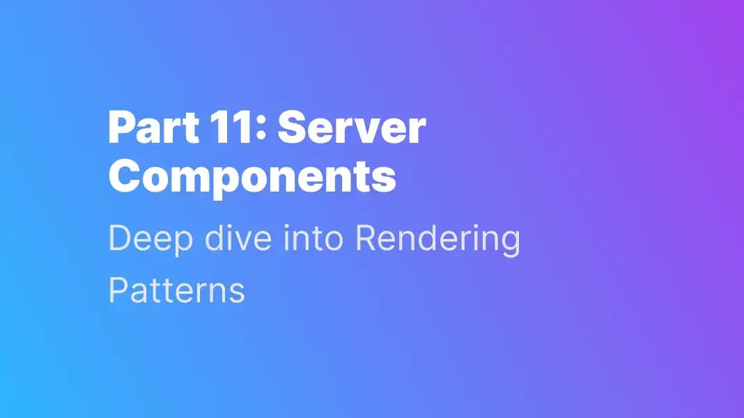 React Server Components illustration for server-rendered React performance and simplified data fetching