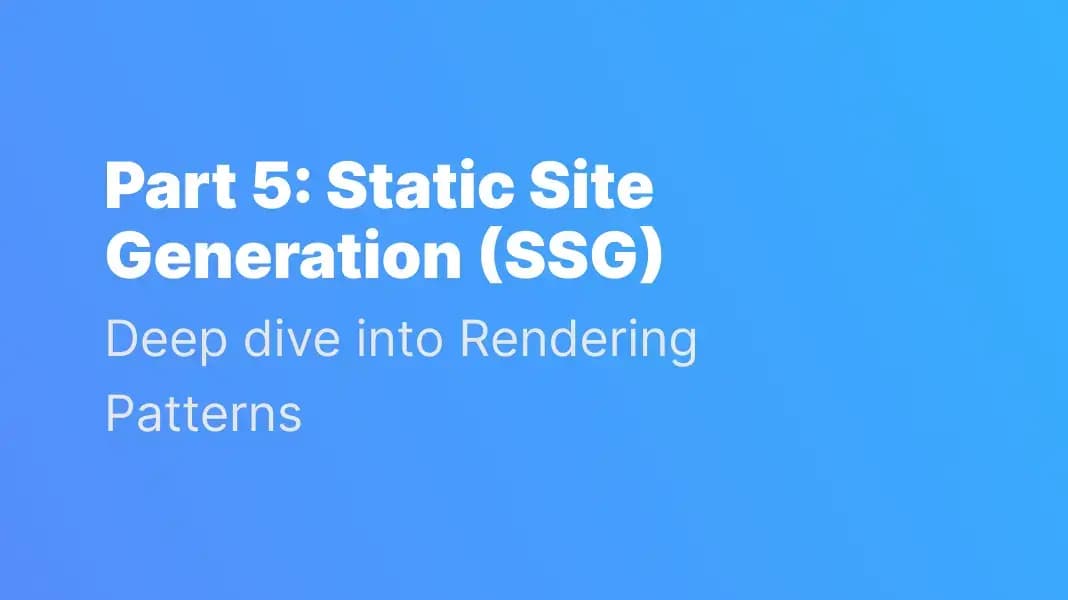 Static site generation SSG illustration for fast pre-rendered website performance