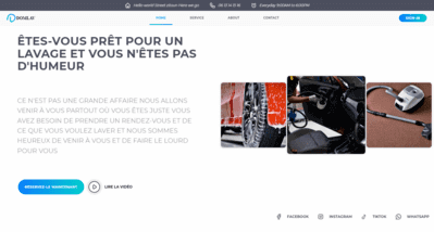 DOMLAV — fullstack laundry service web application built with Next.js, Node.js, Express, and MongoDB by developer Hamza Miloud Amar